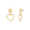 Two Hearts oorbellen
