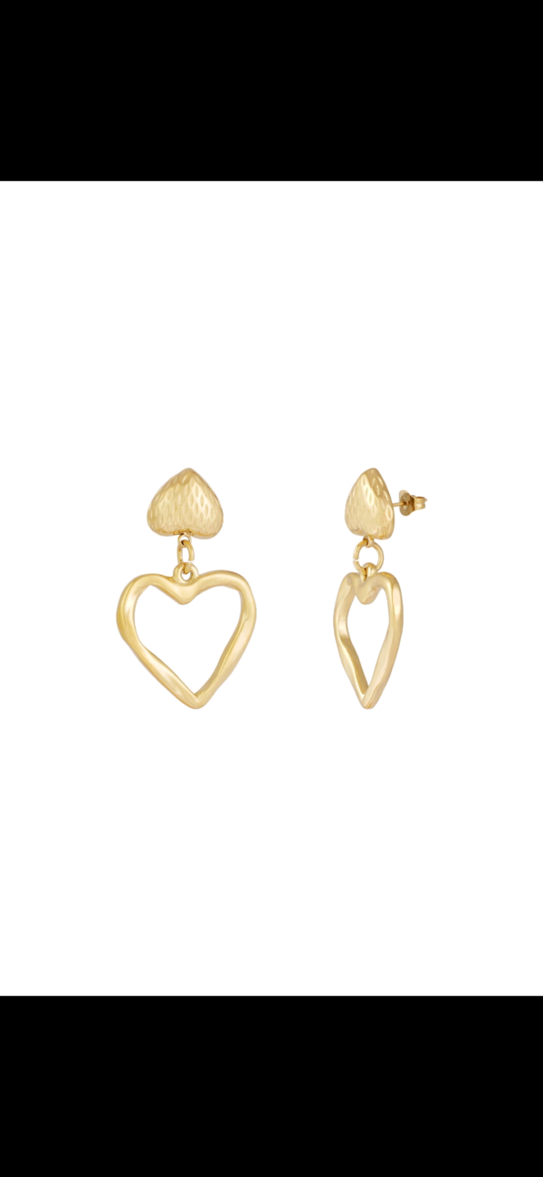 Two Hearts oorbellen