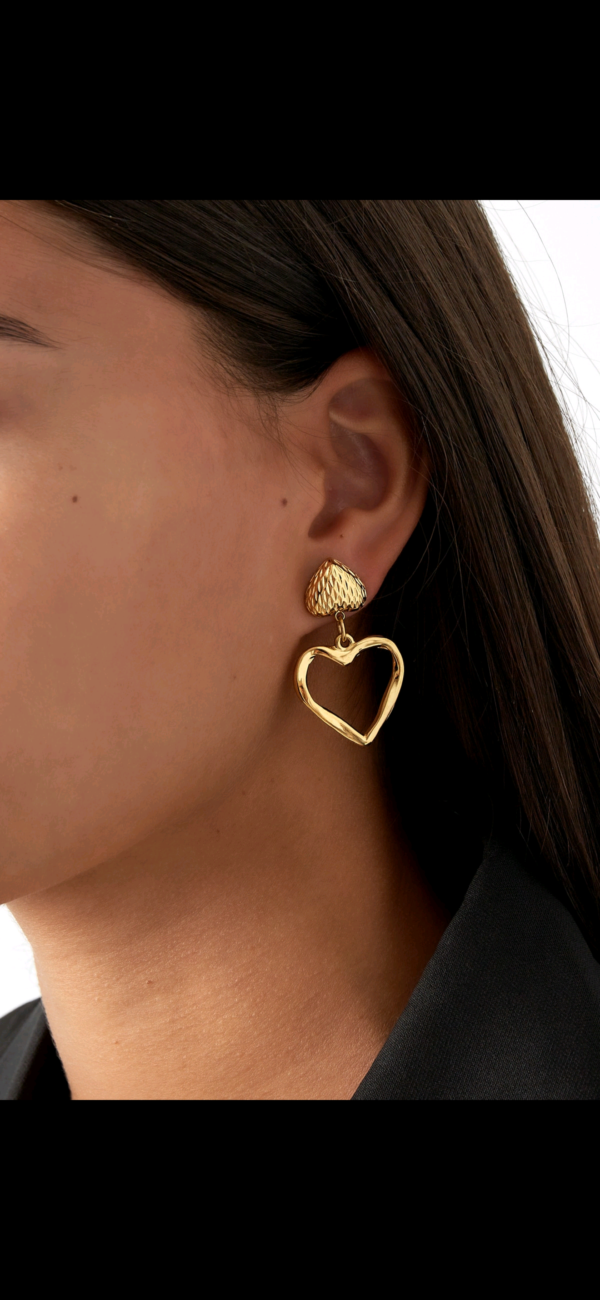Two Hearts oorbellen