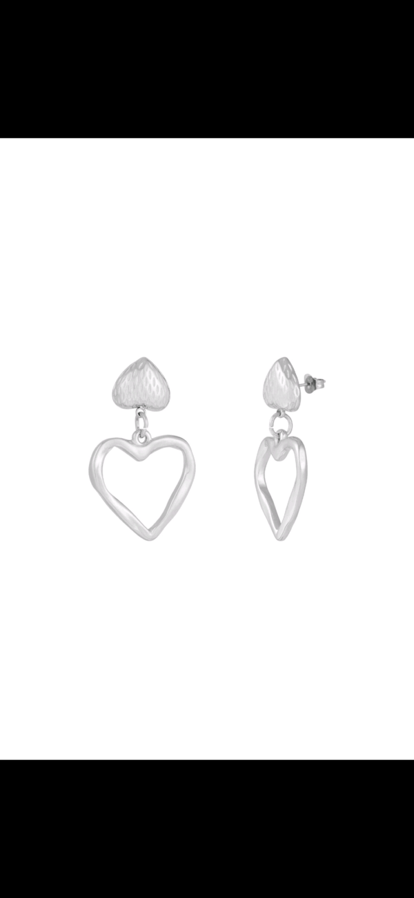 Two Hearts oorbellen
