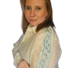 Blouse met jeansdetail