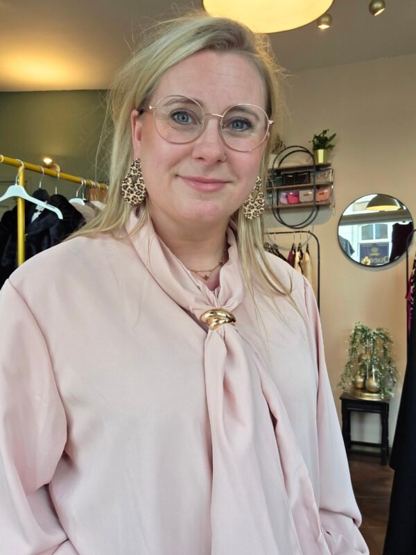 Blouse met gouden detail