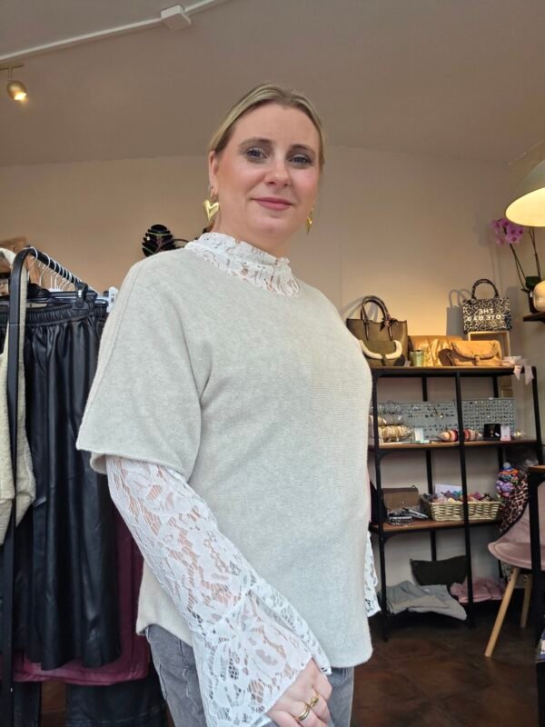 Plus Size Kanten top