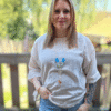 Streep blouse incl ketting