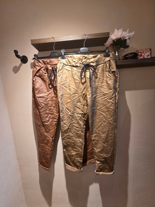 Metallic broek