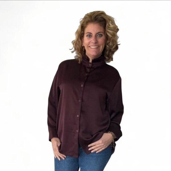 Satijnen blouse