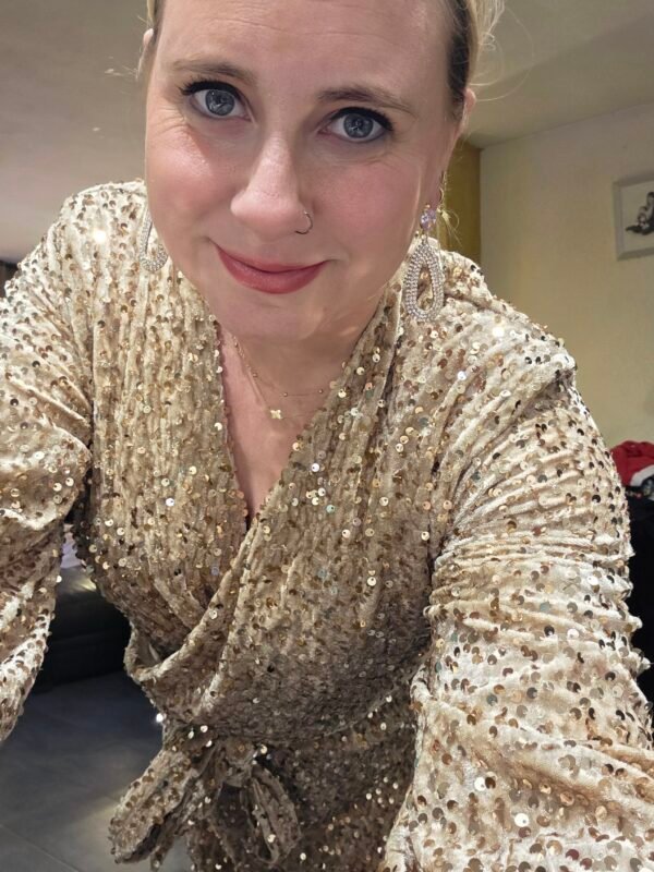 Glitter jurk met sequins