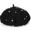 Klassieke baret met parels