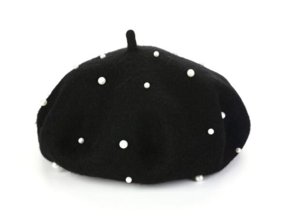 Klassieke baret met parels