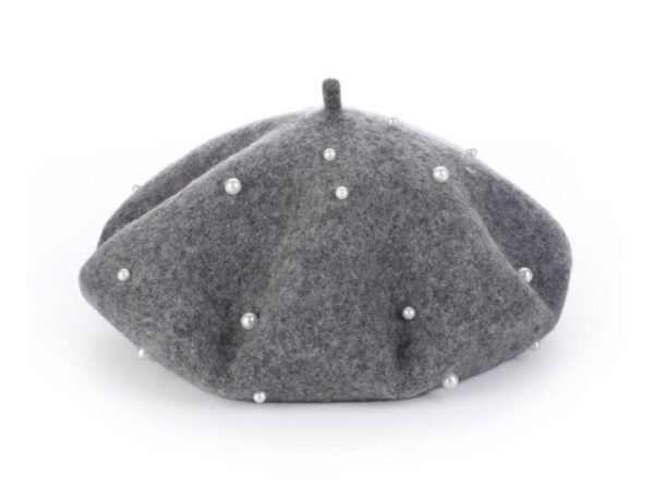 Klassieke baret met parels