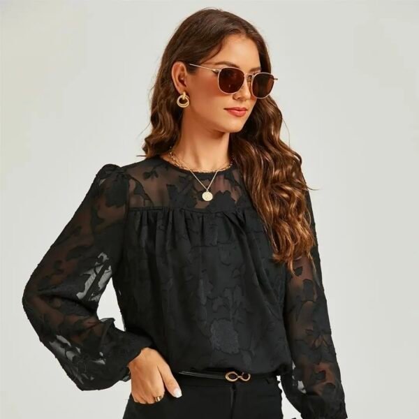 Blouse met kanten details