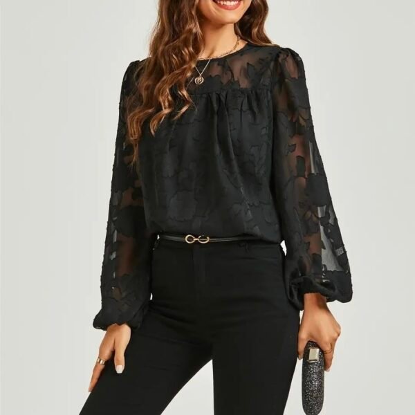 Blouse met kanten details