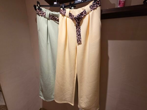 Soft joggerpantalon met panterriem