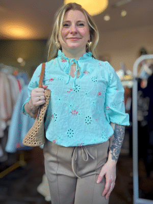 Blouse met bloemetjes