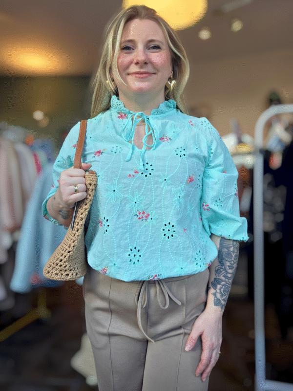 Blouse met bloemetjes