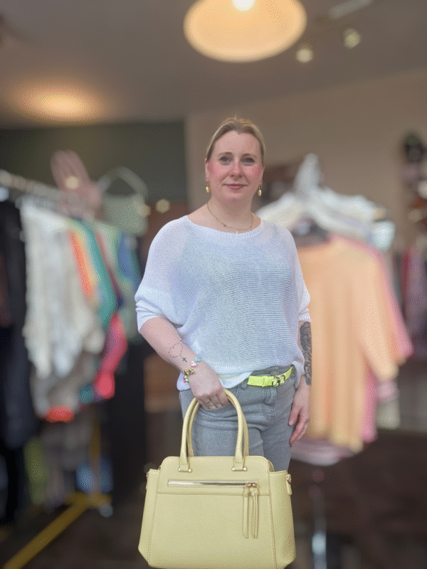 Gehaakte top met strik