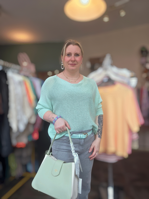 Gehaakte top met strik