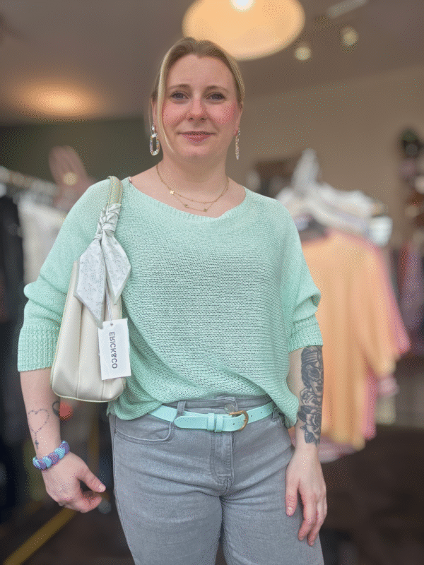 Gehaakte top met strik