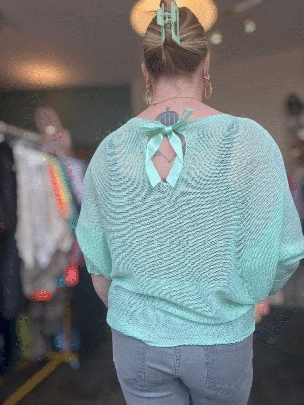 Gehaakte top met strik