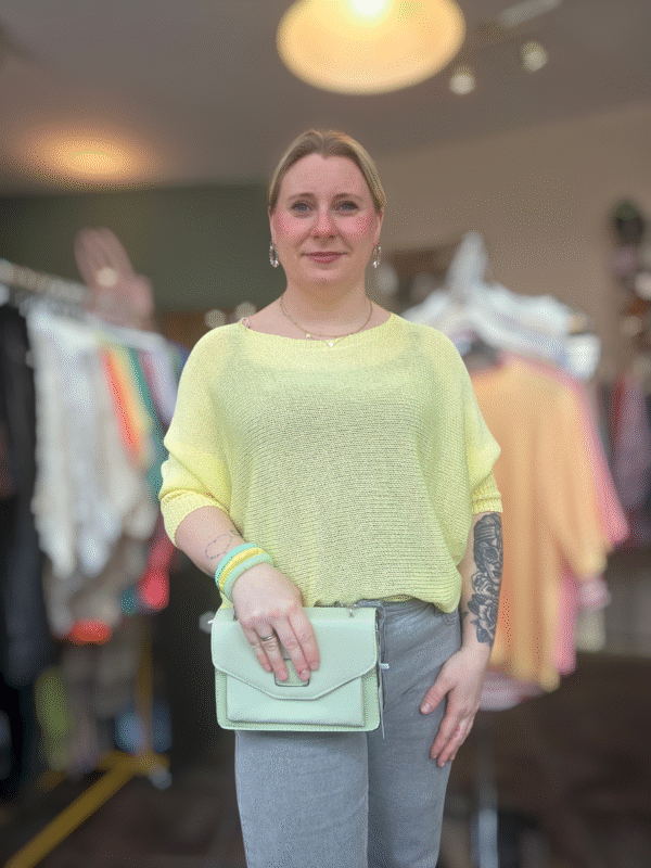 Gehaakte top met strik