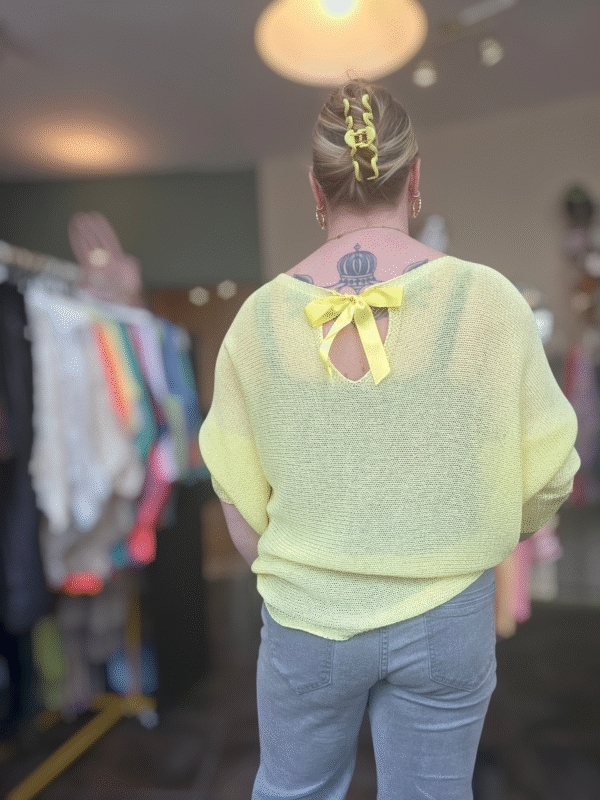 Gehaakte top met strik