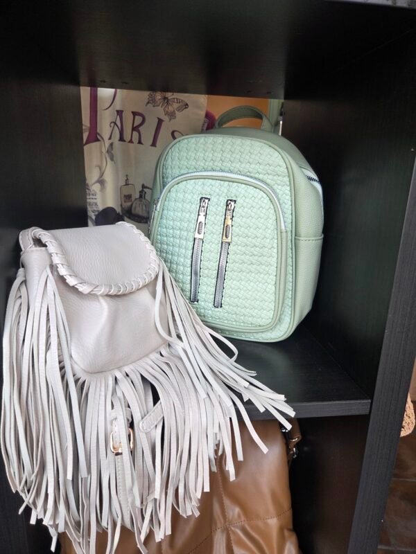 Lederlook rugzak