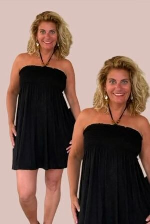 Strapless jurk