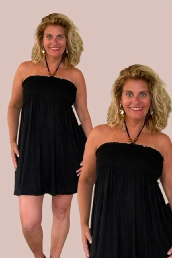 Strapless jurk