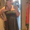 Strapless jurk