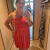 Strapless jurk