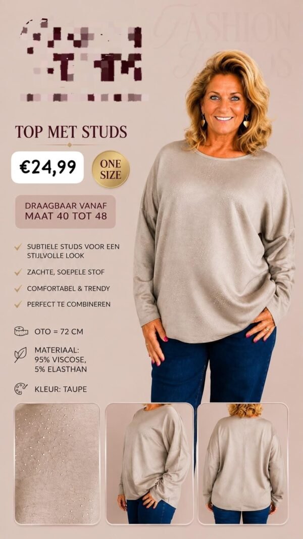Zachte trui met glitters